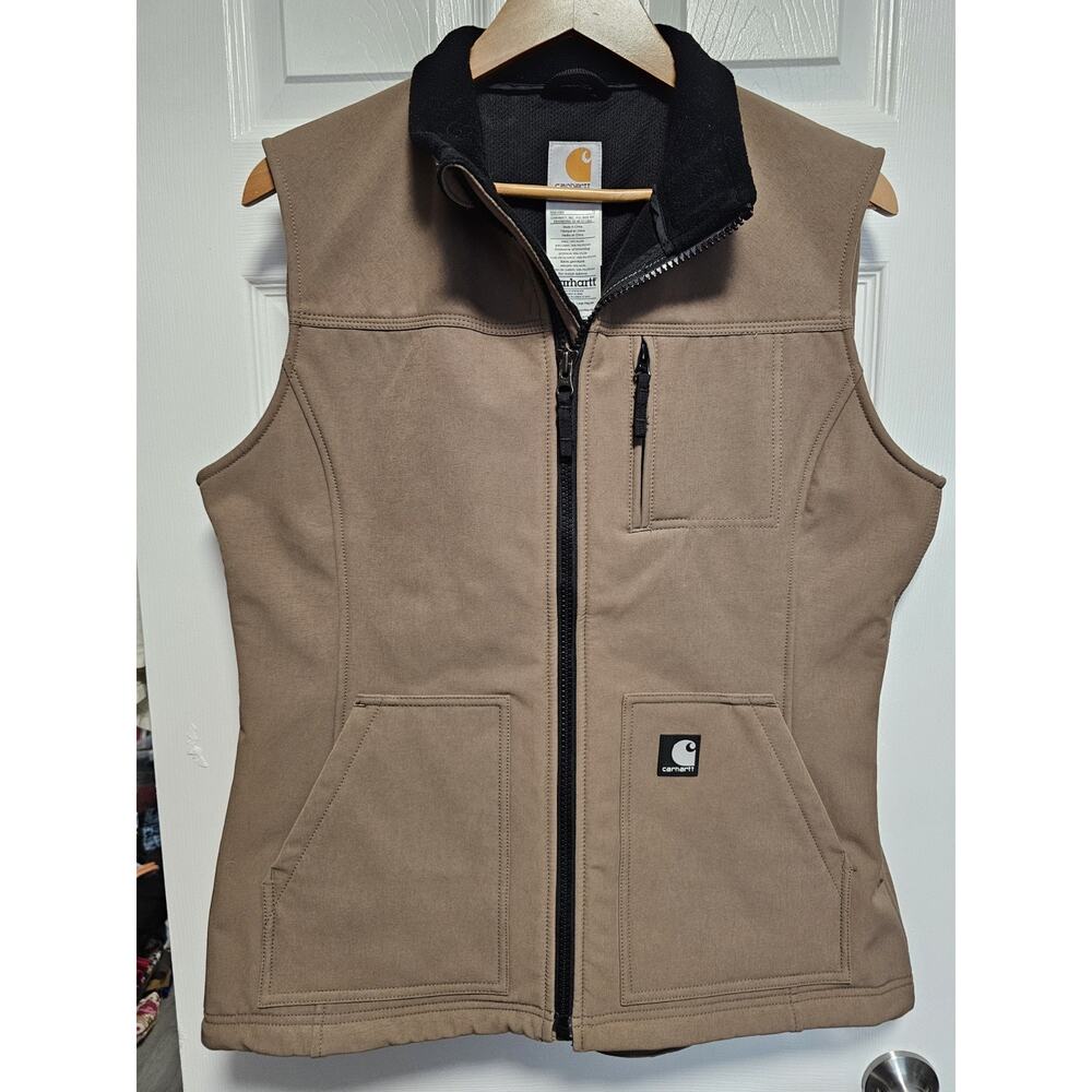 Carhartt Women's Softshell Fleece Lined Rain Defender Vest Size Large